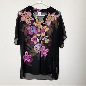 Cabi Limited Edition Bouquets Blouse Small